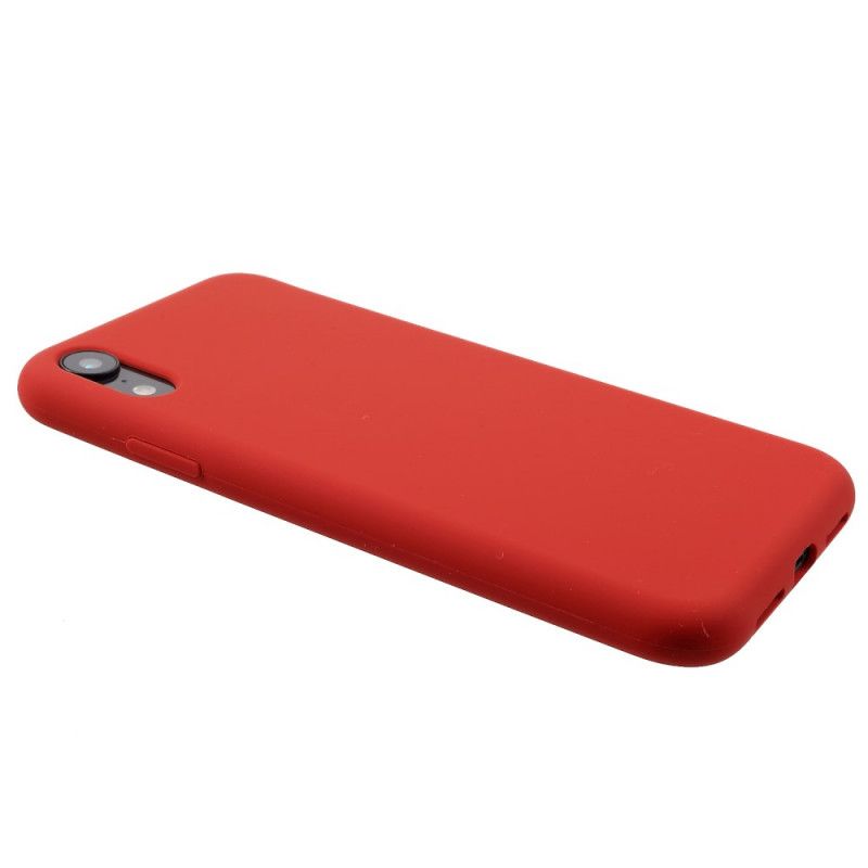 Cover iPhone XR Sort Gensidig Flydende Silikone