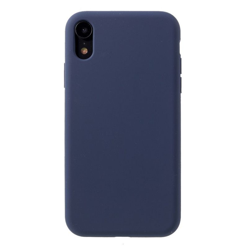 Cover iPhone XR Sort Gensidig Flydende Silikone