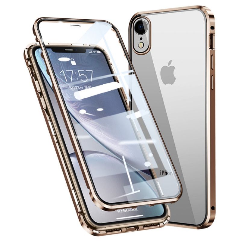 Cover iPhone XR Sort Hærdet Glas Foran Og Bagpå Original