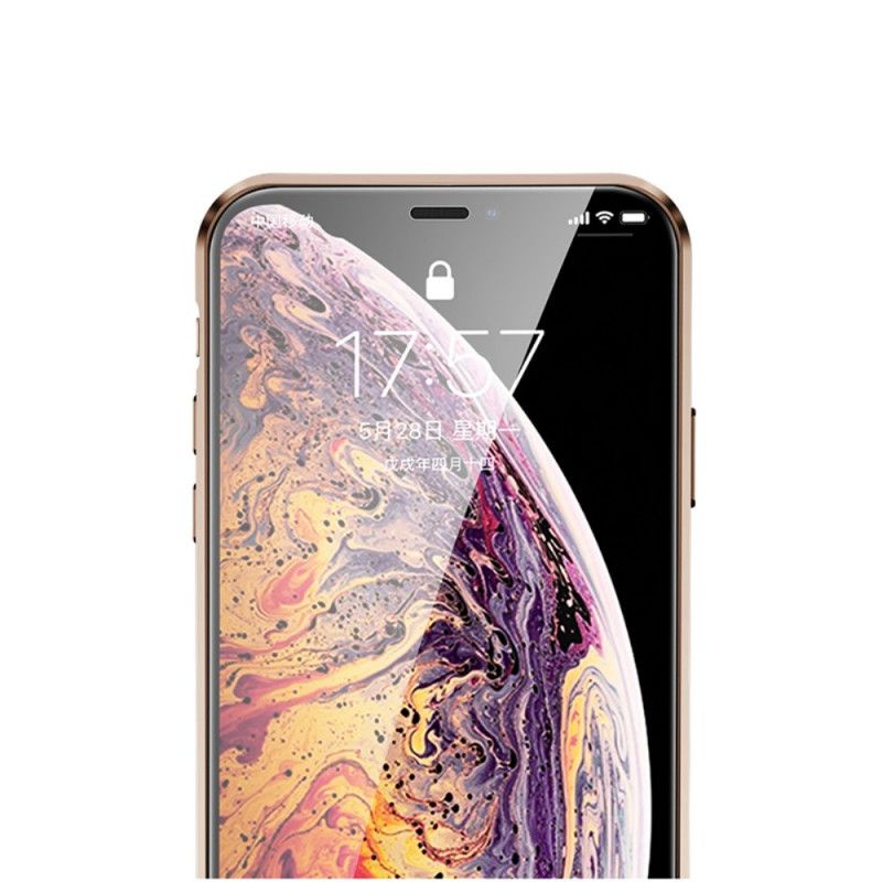 Cover iPhone XR Sort Hærdet Glas Foran Og Bagpå Original