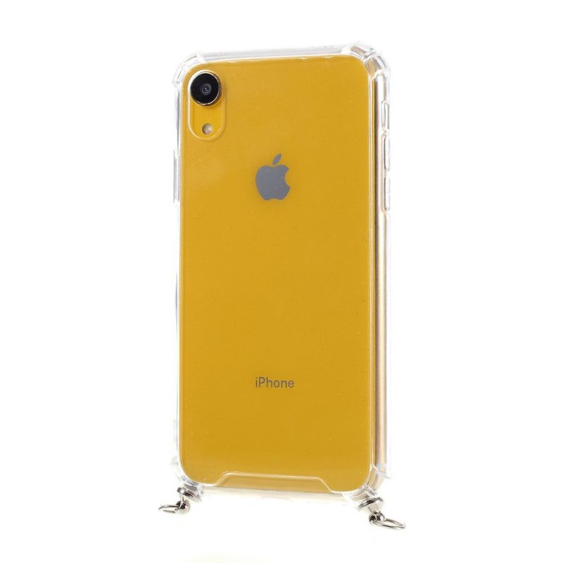 Cover iPhone XR Sort Hybrid Med Farvet Ledning Original