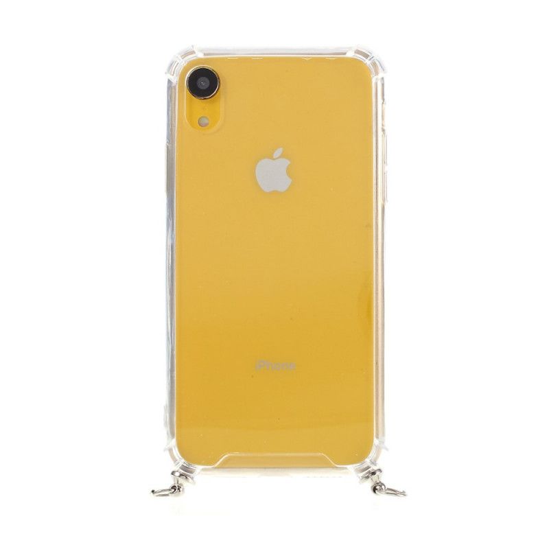 Cover iPhone XR Sort Hybrid Med Farvet Ledning Original