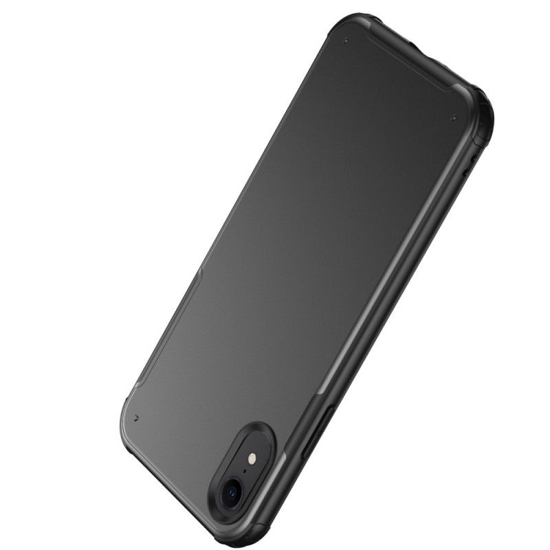 Cover iPhone XR Sort Hybrid Silikonefælgdesign