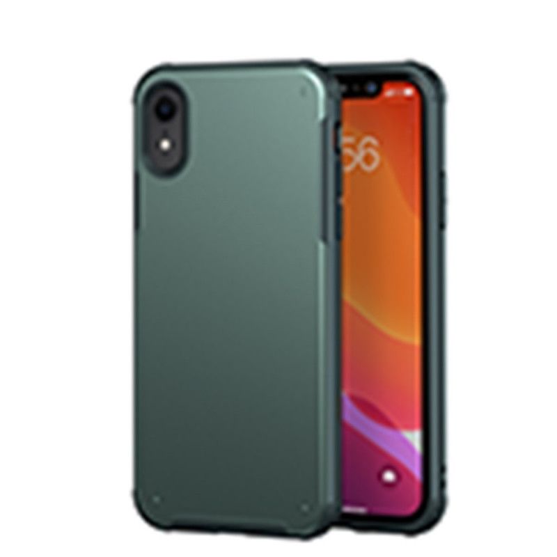 Cover iPhone XR Sort Hybrid Silikonefælgdesign