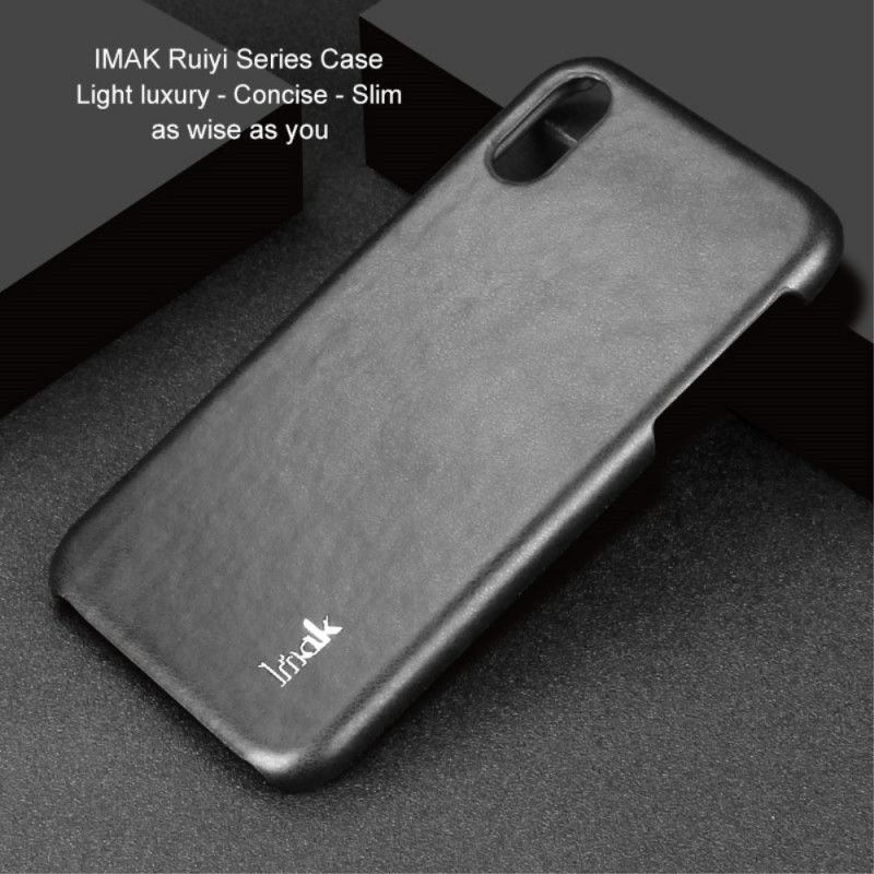 Cover iPhone XR Sort Imak Ruiyi Serie Læder Effekt Original