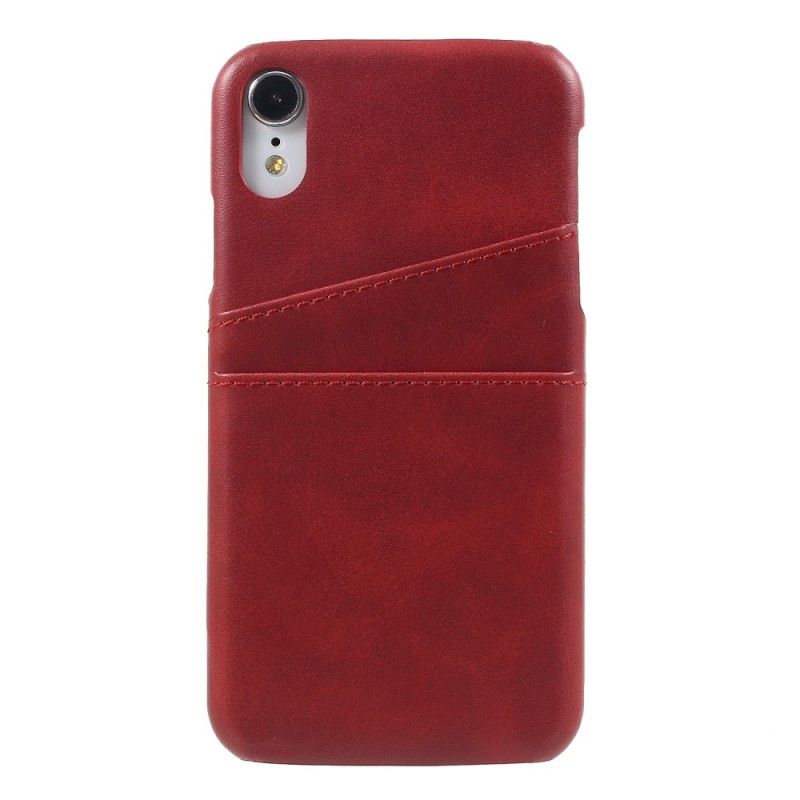 Cover iPhone XR Sort Kortholder Beskyttelse