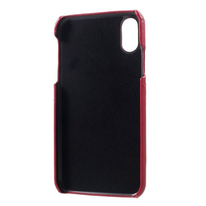 Cover iPhone XR Sort Kortholder Beskyttelse