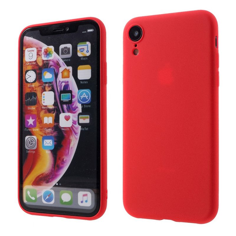 Cover iPhone XR Sort Mattsilikone