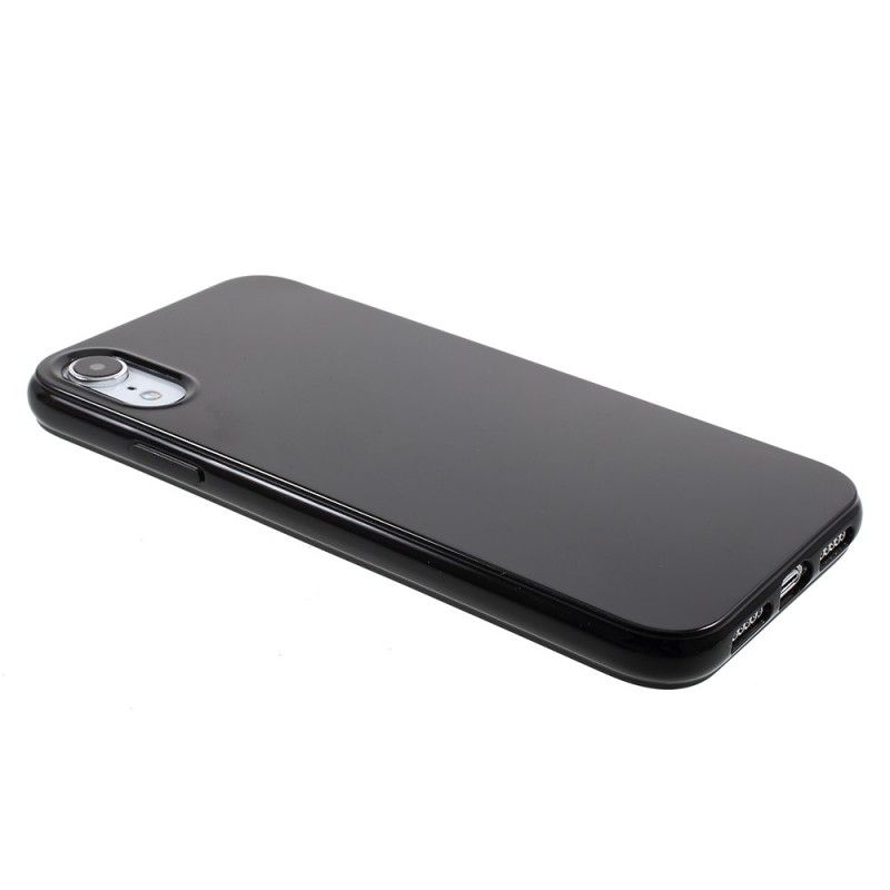 Cover iPhone XR Sort Mobilcover Blank Silikone