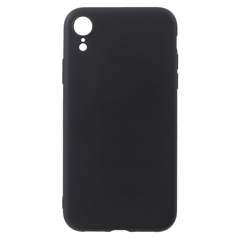 Cover iPhone XR Sort Mobilcover Mat Silikone