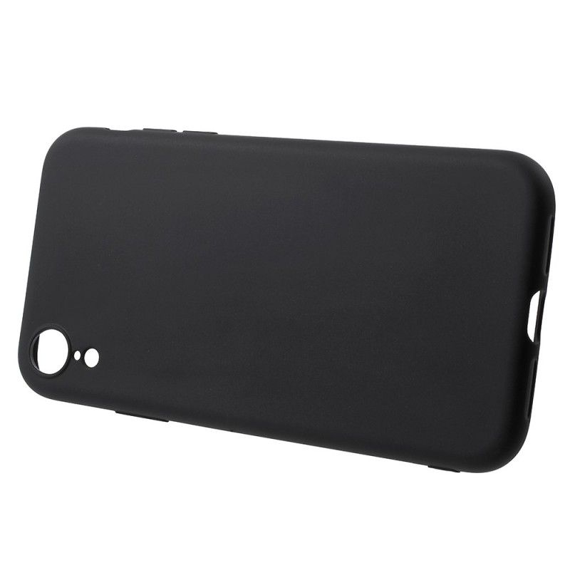 Cover iPhone XR Sort Mobilcover Mat Silikone