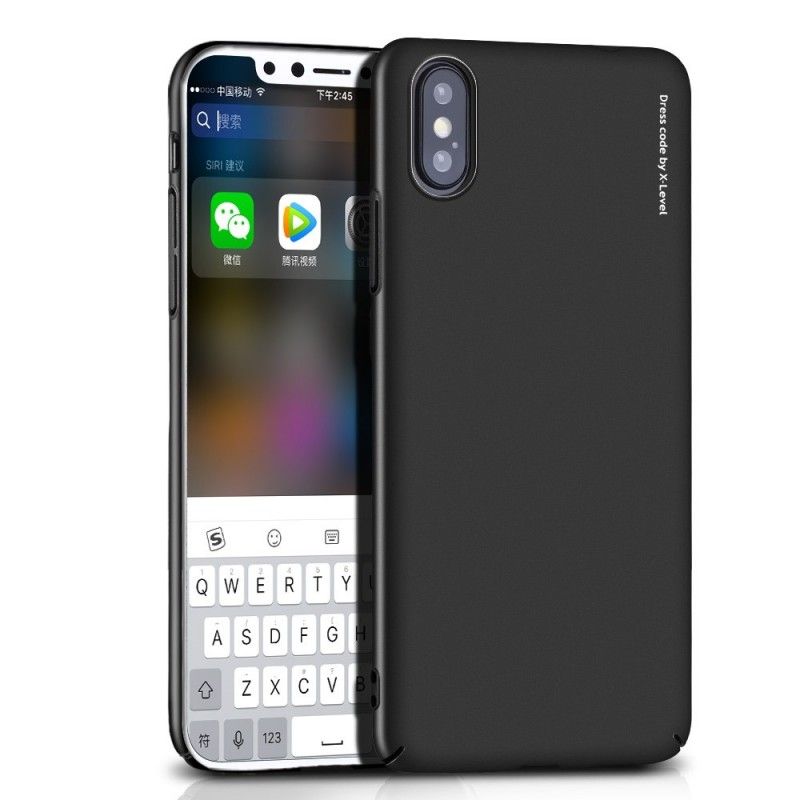 Cover iPhone XR Sort Mobilcover Metallisk Effekt