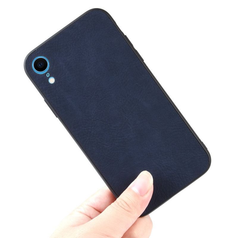 Cover iPhone XR Sort Premium Lædereffekt