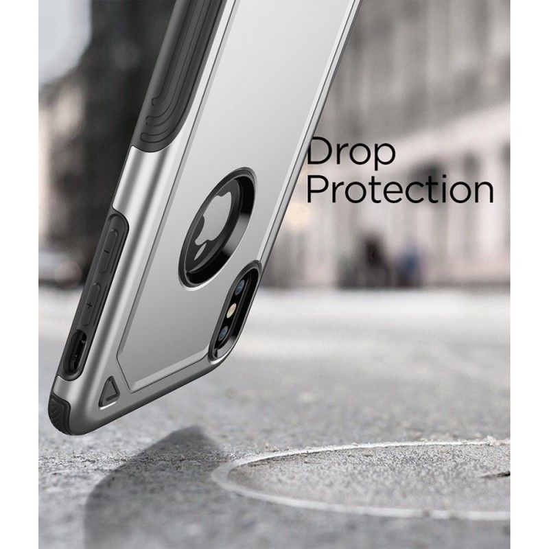 Cover iPhone XR Sort Premium Metaleffekt