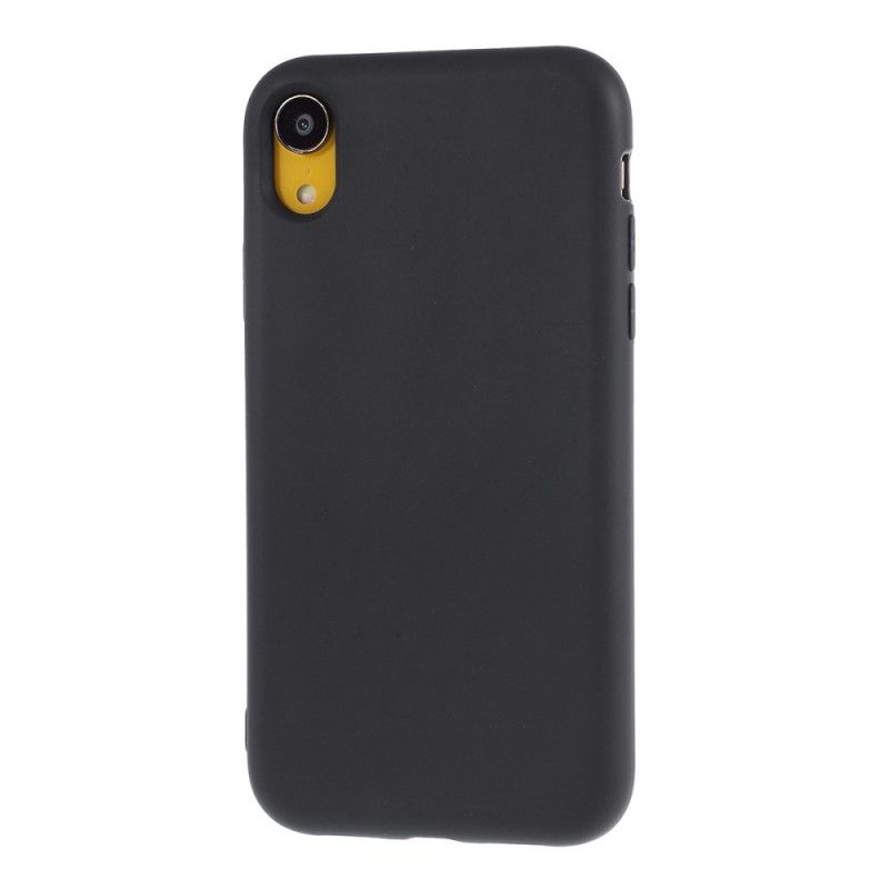 Cover iPhone XR Sort Silikone-Finhed 2.5 Mm