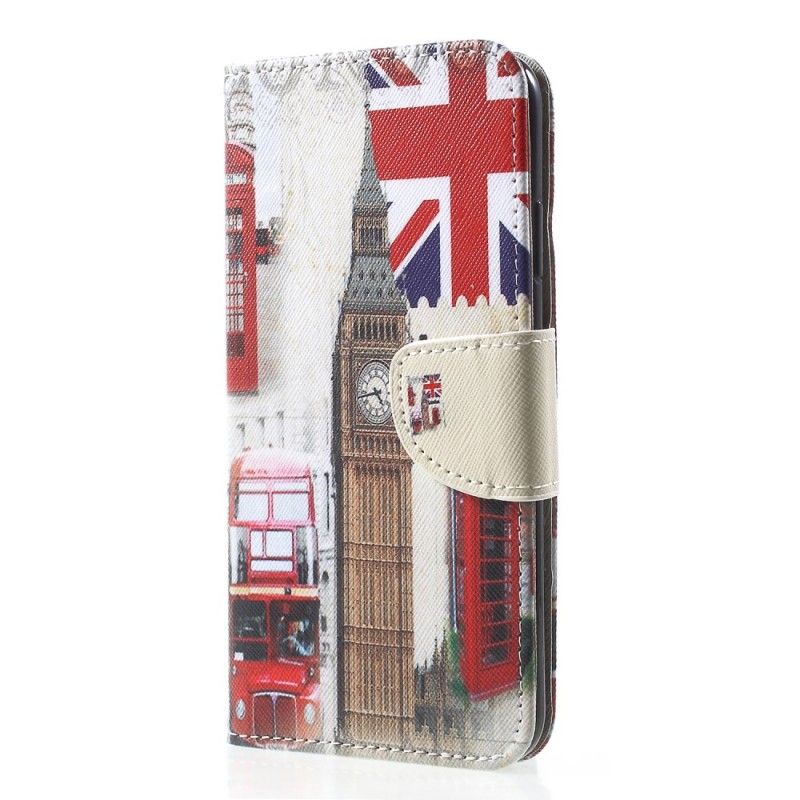 Flip Cover Læder for iPhone XR London Liv