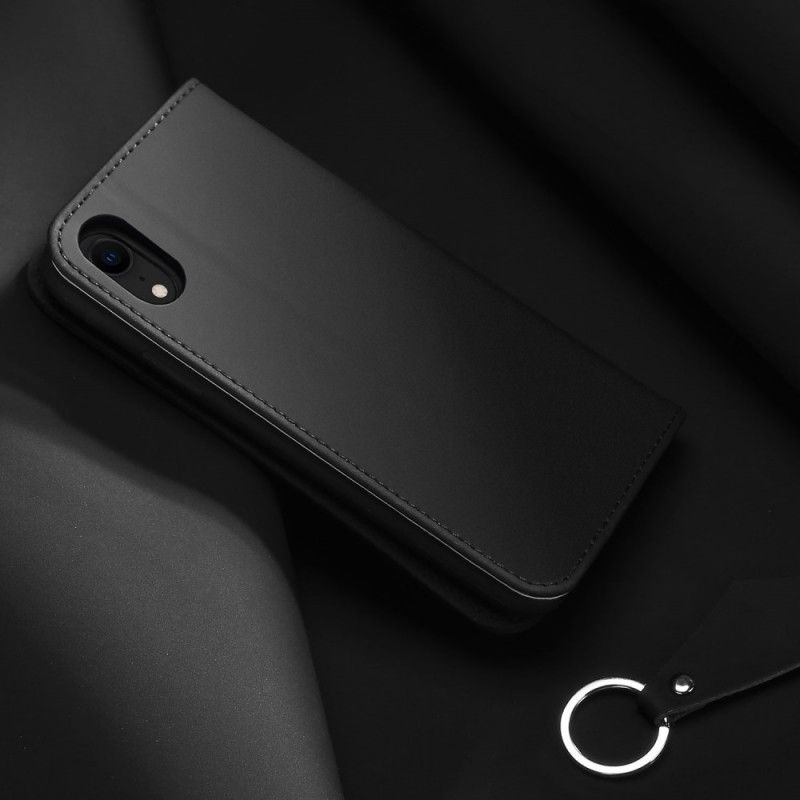 Læder Cover iPhone XR Sort Ønskeserie Dux-Ducis