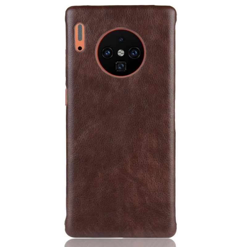 Cover for Huawei Mate 30 Pro Grå Præstationslychee-Lædereffekt