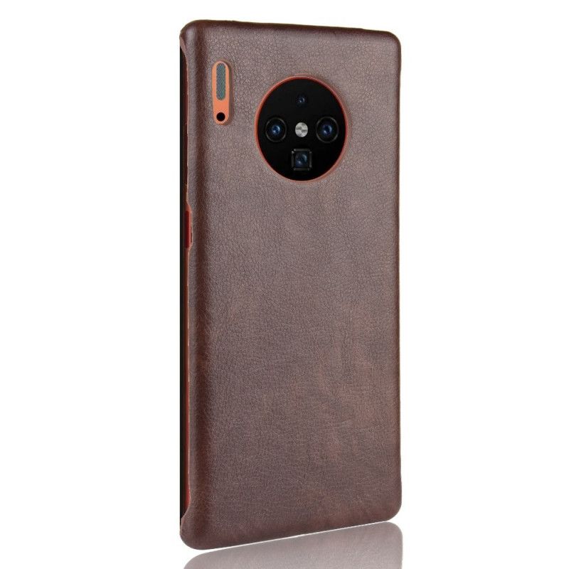 Cover for Huawei Mate 30 Pro Grå Præstationslychee-Lædereffekt