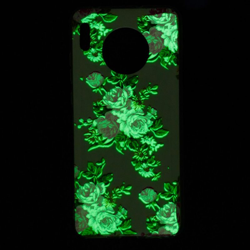 Cover Huawei Mate 30 Pro Fluorescerende Frihedsblomster Original