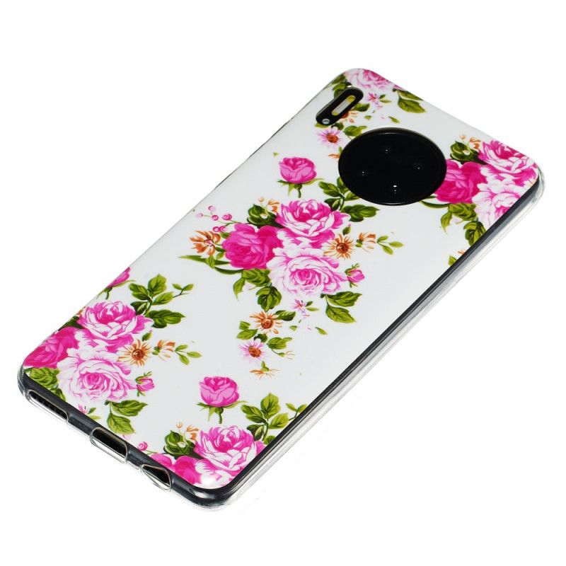 Cover Huawei Mate 30 Pro Fluorescerende Frihedsblomster Original