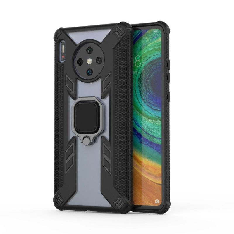 Cover Huawei Mate 30 Pro Sort Kriger Med Ring