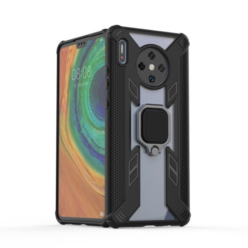 Cover Huawei Mate 30 Pro Sort Kriger Med Ring