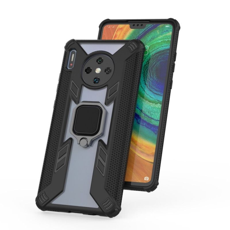 Cover Huawei Mate 30 Pro Sort Kriger Med Ring