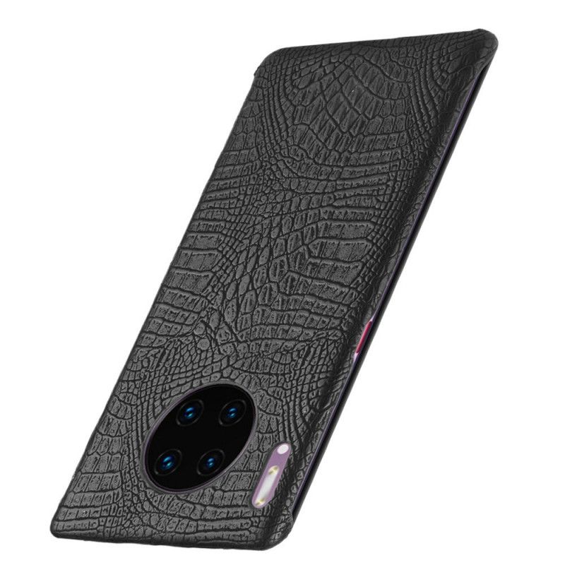 Cover Huawei Mate 30 Pro Sort Krokodillehudstil