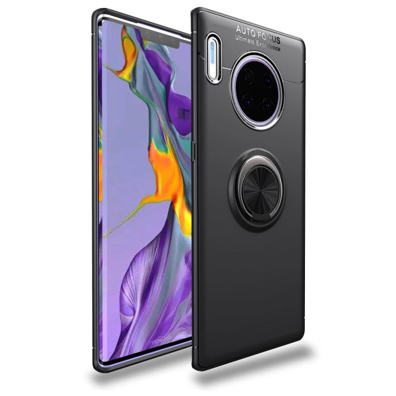 Cover Huawei Mate 30 Pro Sort Lenu Roterende Ring