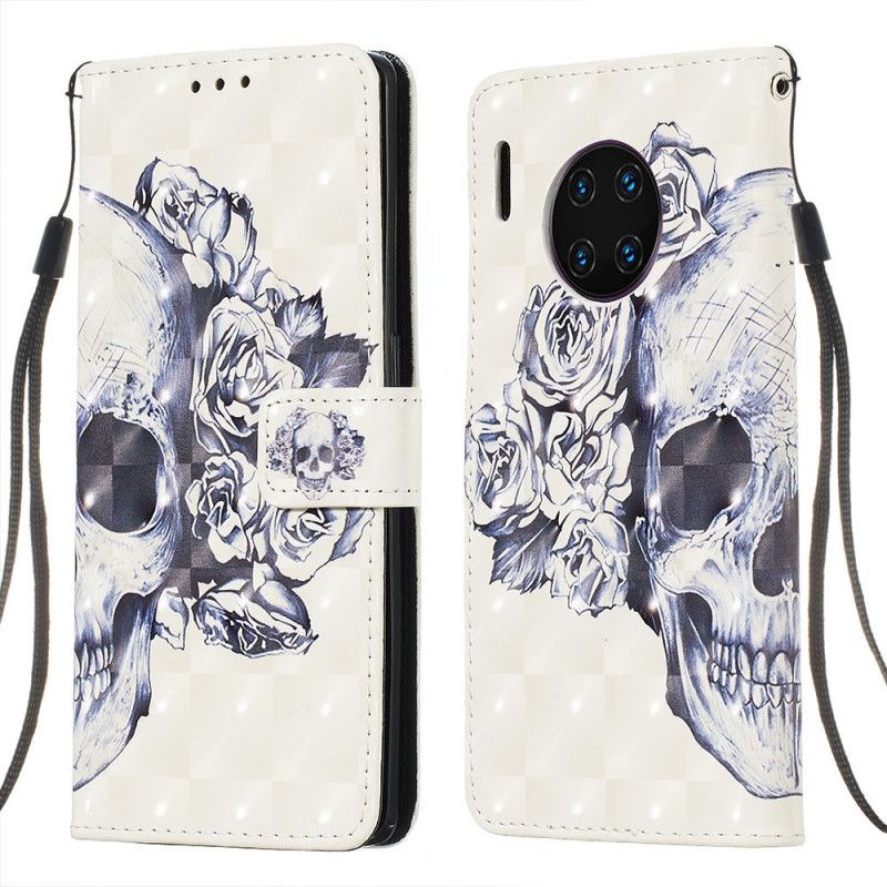 Flip Cover Huawei Mate 30 Pro Blomstret Kranium