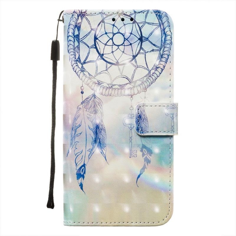 Flip Cover Huawei Mate 30 Pro Hvid Mobilcover Akvarel Drømmefanger