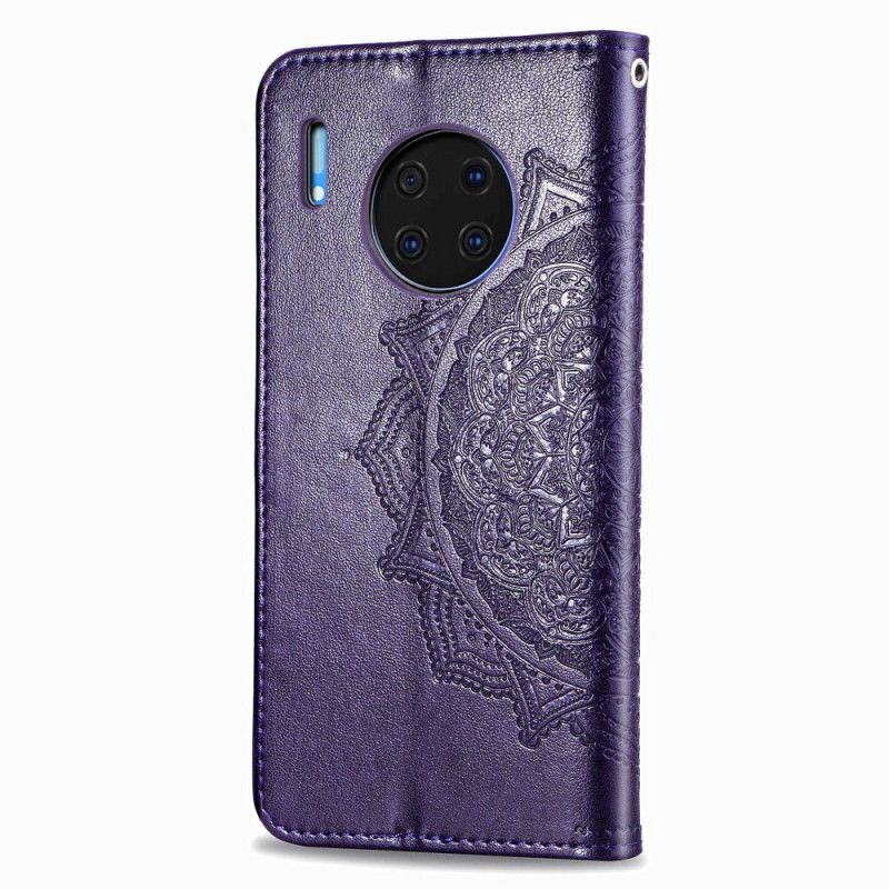 Flip Cover Huawei Mate 30 Pro Sort Middelaldermandala