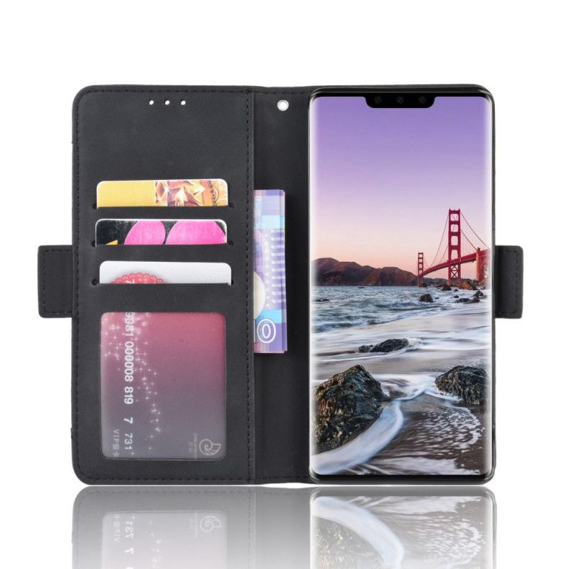 Flip Cover Læder for Huawei Mate 30 Pro Sort Førsteklasses Multikort