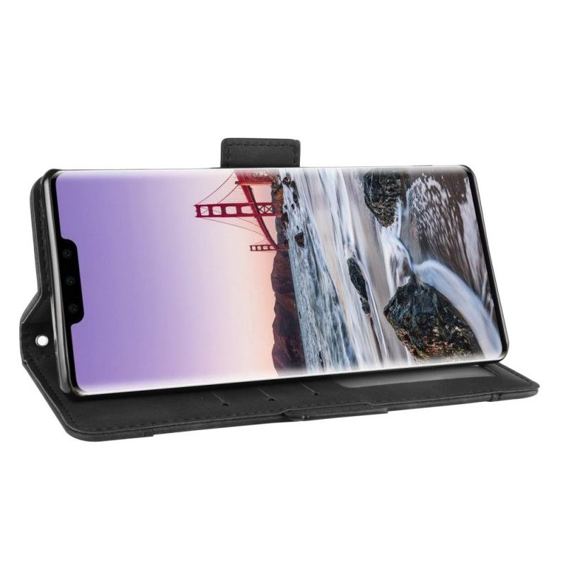 Flip Cover Læder for Huawei Mate 30 Pro Sort Førsteklasses Multikort