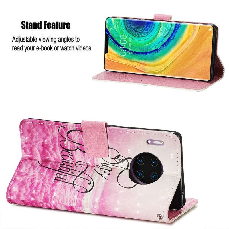 Flip Cover Læder Huawei Mate 30 Pro Bliv Smuk