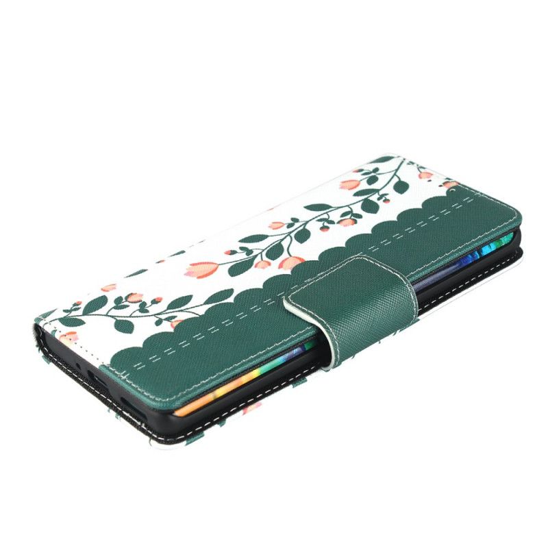 Flip Cover Læder Huawei Mate 30 Pro Magenta G-Streng Beskyttelse