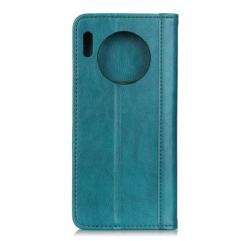 Flip Cover Læder Huawei Mate 30 Pro Sort Finesse Farveversion I Læderstil