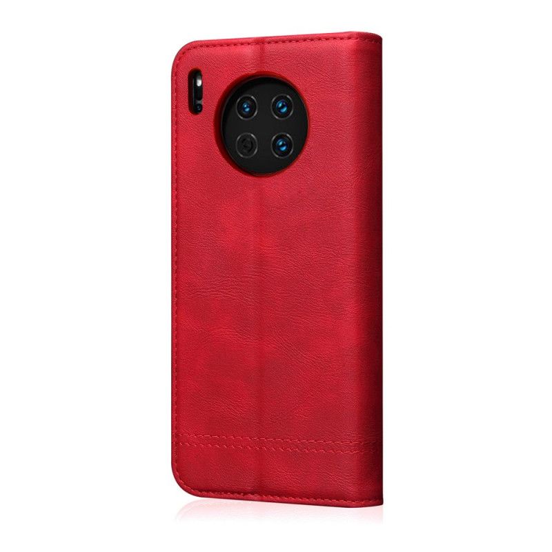 Læder Cover for Huawei Mate 30 Pro Sort Syet Lædereffekt