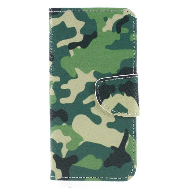 Flip Cover Læder Honor 9 Lite Militær Camouflage