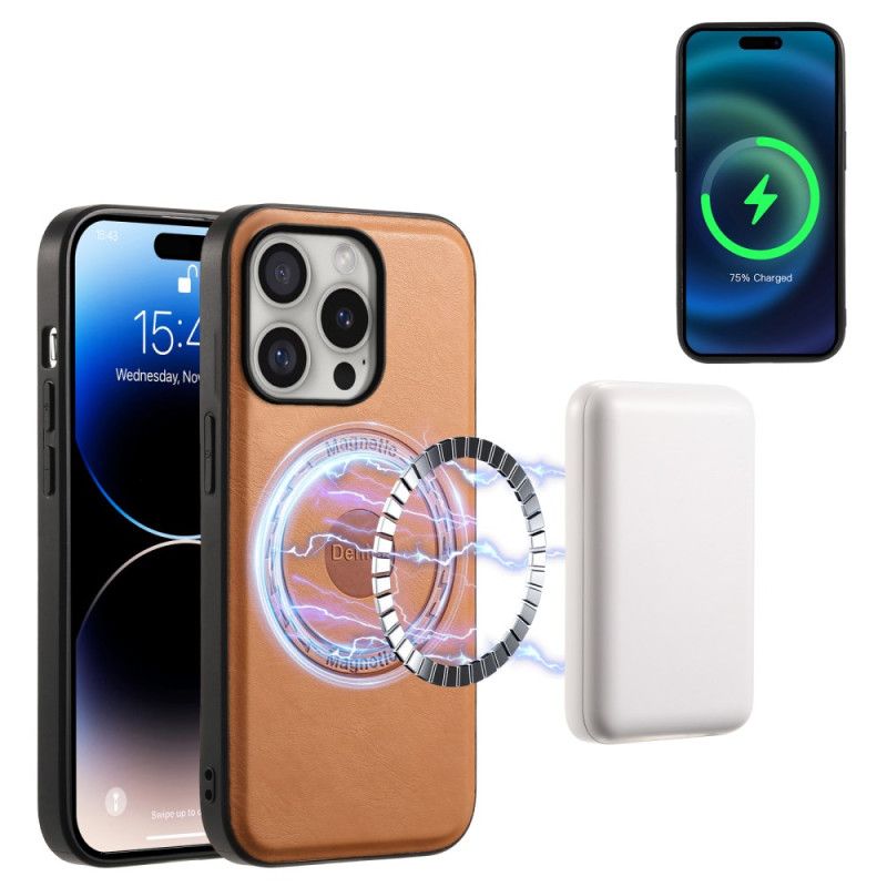 Cover iPhone 16 Pro Max Denior Magnetisk Imiteret Læder