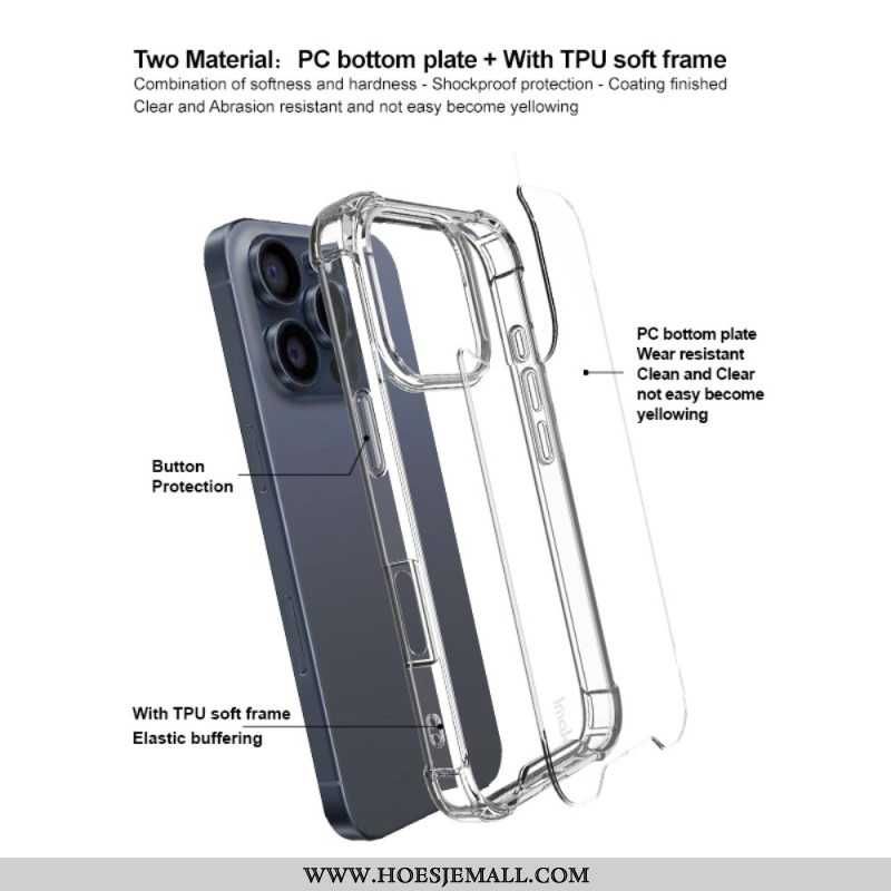 Cover iPhone 16 Pro Max Gennemsigtig Imak