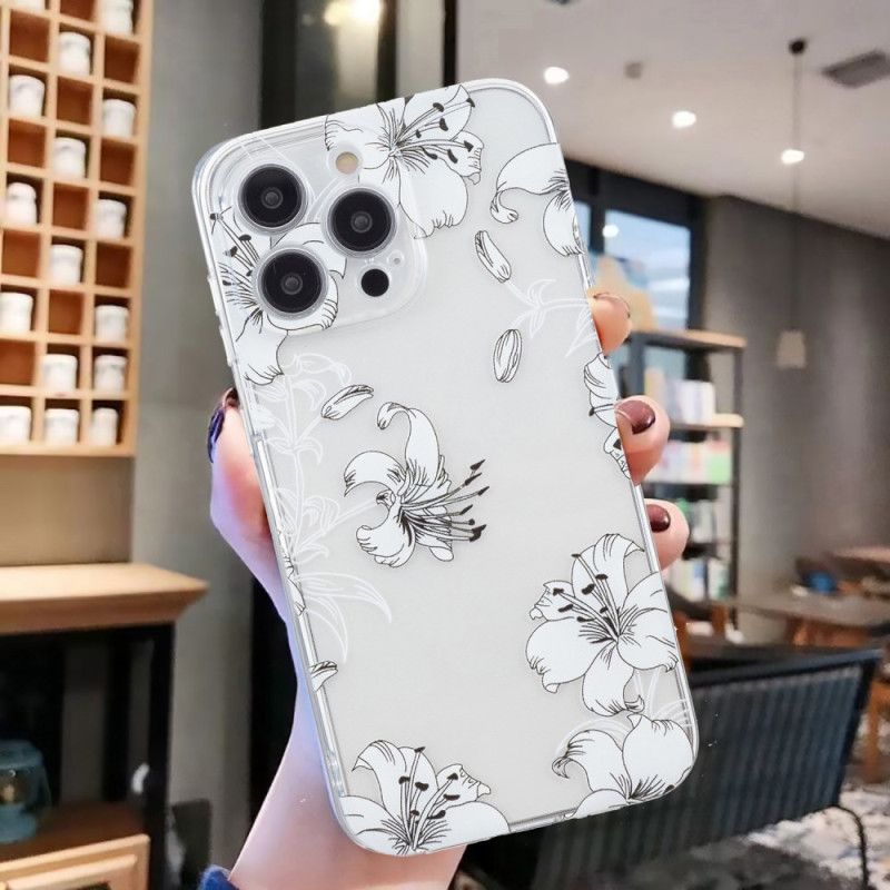 Cover iPhone 16 Pro Max Hvide Blomster