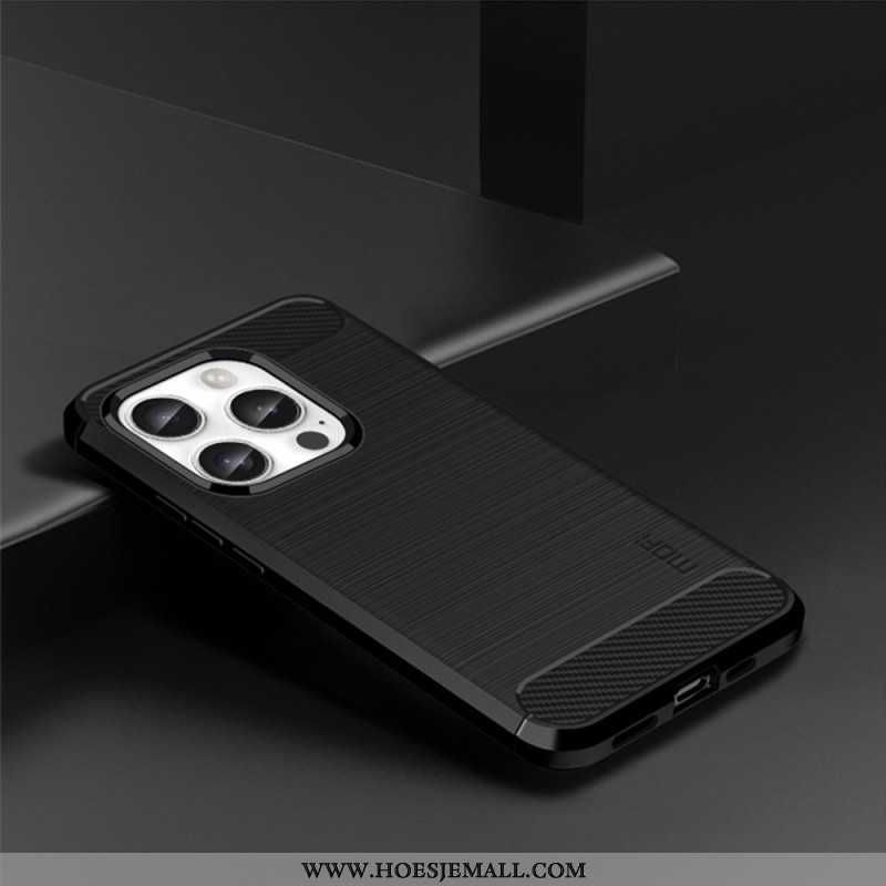 Cover iPhone 16 Pro Max Telefon Etui Mofi Børstet Kulfiber