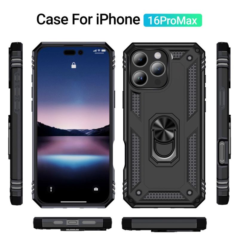 Cover iPhone 16 Pro Max Telefon Etui Ring-support