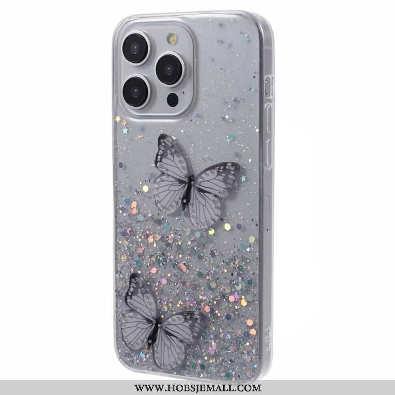 Cover Til iPhone 16 Pro Max Mousserende Sommerfugle