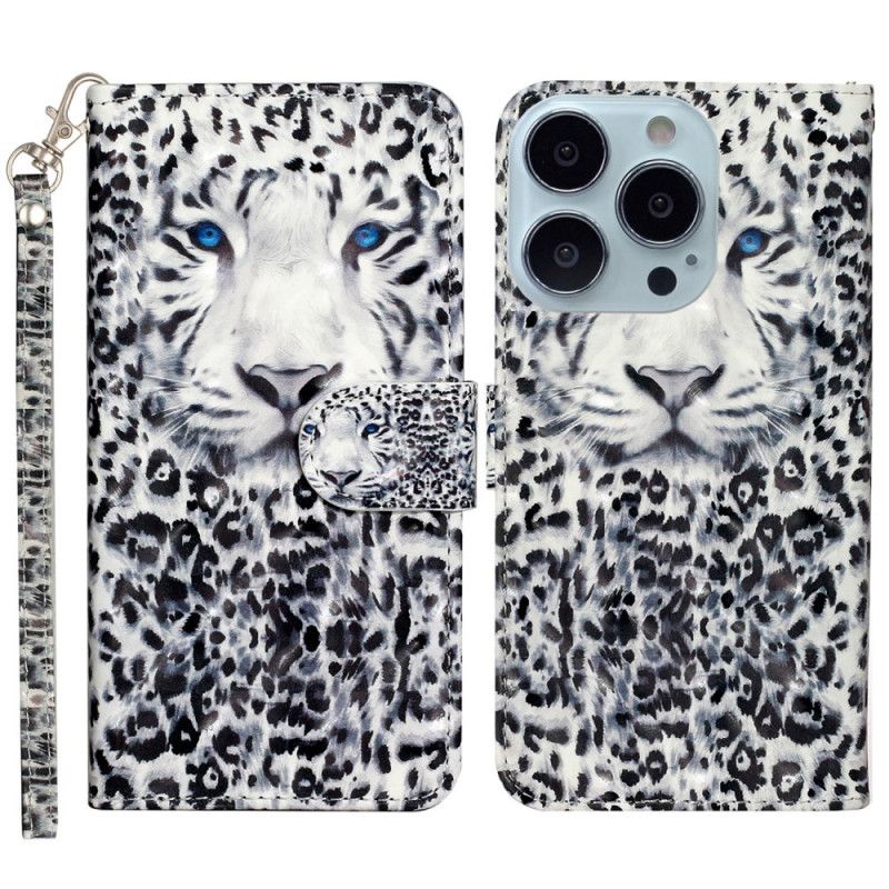 Flip Cover Til iPhone 16 Pro Max Leopardrem