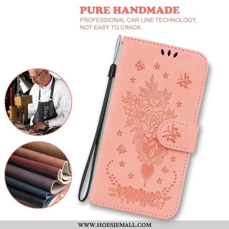 Læder Cover iPhone 16 Pro Max Telefon Etui Floralie