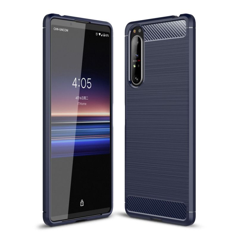 Cover Sony Xperia 1 II Sort Børstet Kulfiber