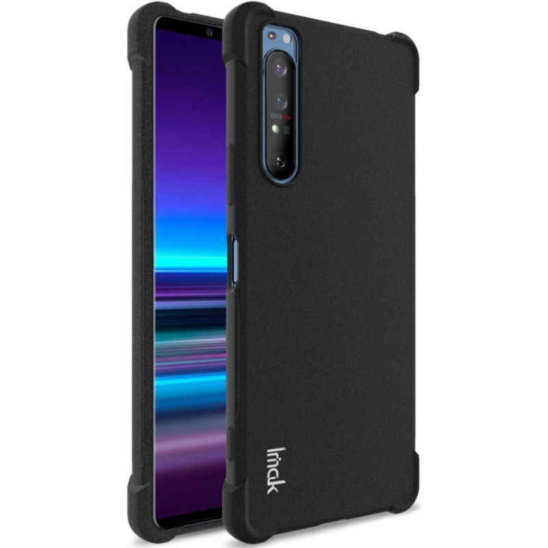 Cover Sony Xperia 1 II Sort Imak Silkeagtig Original